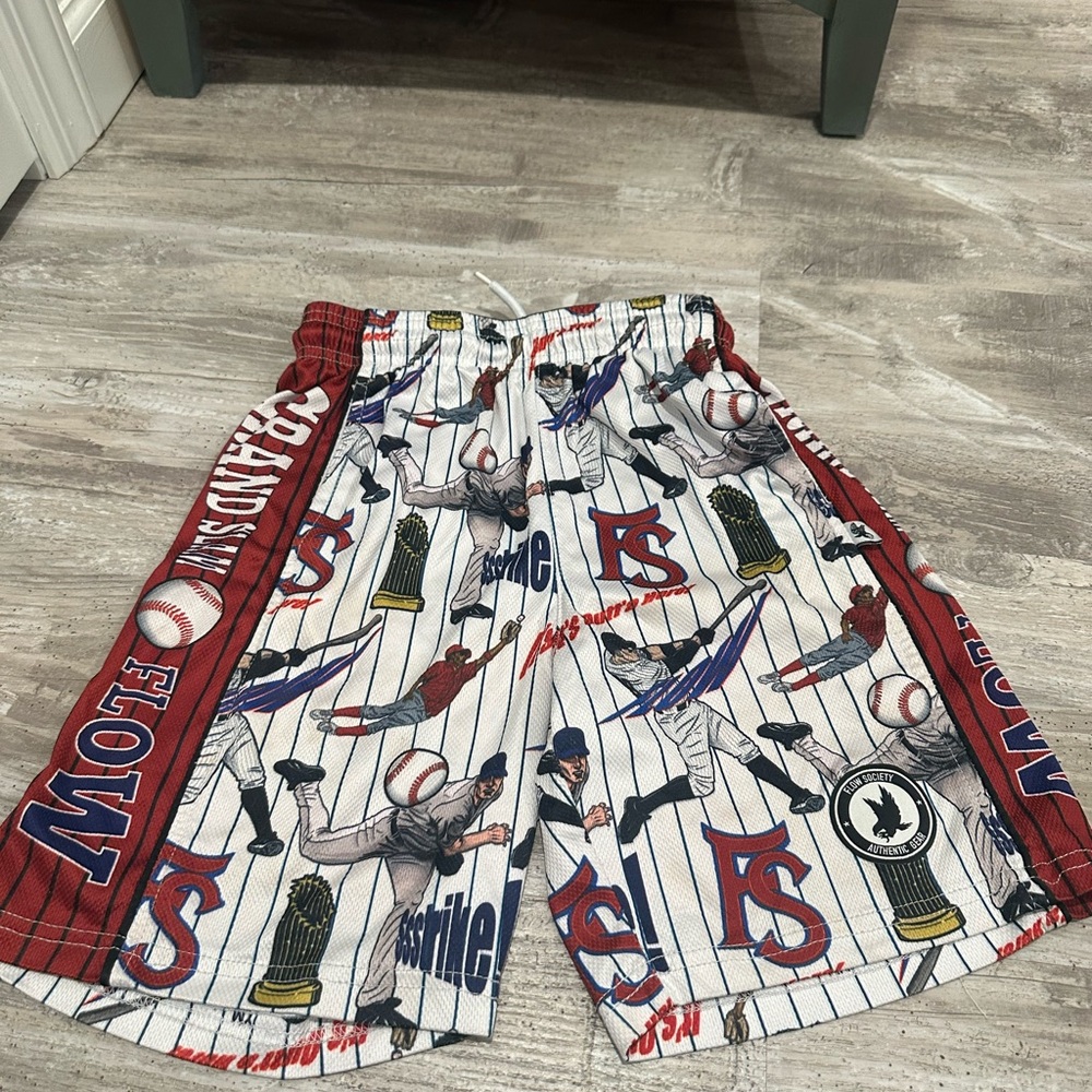 Flow society baseball shorts medium